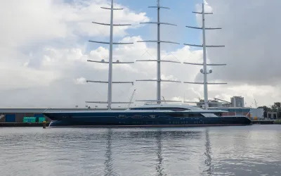 Black Pearl (106.7m, Oceanco 2018), DynaRig sailing yacht